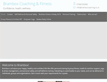 Tablet Screenshot of brainboxcoaching.co.uk